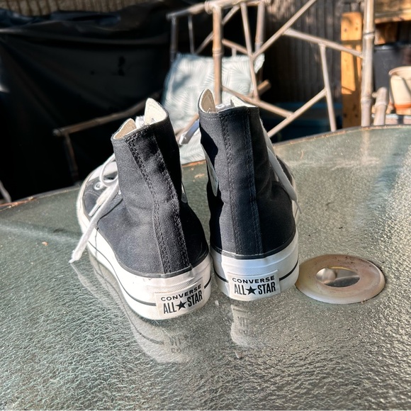 Black Platform High Top Converse - Picture 7 of 8